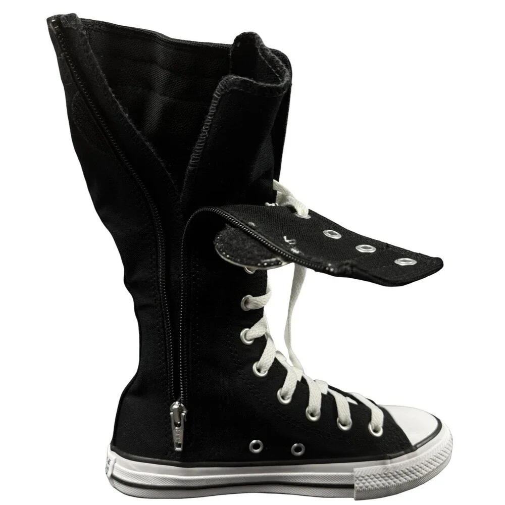 Converse Youth Size 1 Sneaker Shoes Chuck Taylor All Star XX-Hi Black White NEW